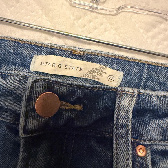 Altar'd State | Distressed Wide Leg Jeans - Picture 5 of 5